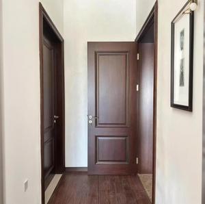 Look Porte d'entrée avec design en demi-verre-Porte intérieure/extérieure à noyau solide pour maison, villa, appartement-Style chaleureux et naturel - Product Image 2
