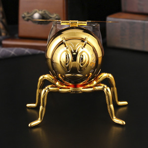 Boîte à épices Maini Little Seasoning Box, grand sucrier en forme d'abeille dorée, boîte à épices de cuisine domestique avec cuillère, pot de rangement, haut de gamme - Product Image 4