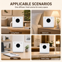 Diffuseur d'arômes silencieux à double buse, moins de 36 dB, Bluetooth, sans eau, pour la maison et le bureau, 800 m³, minuterie 24h, verrouillage enfant