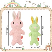 Jouets pour chiens, lapin couineur en peluche, jouet pour animaux de compagnie en velours, lapin en peluche personnalisé avec logo, fabricant OEM ODM, vente en gros en vrac, usine