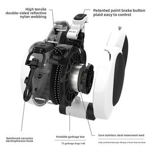 Tali anjing dapat ditarik 5 Meter 50kg kualitas tinggi dengan tali hewan peliharaan desain baru ringan dengan tempat Poopbag - Product Image 4