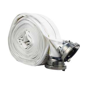 خرطوم إطفاء مسطح 3 بوصات 100 متر مع وصلة سريعة للري الزراعي متعدد الأغراض للحماية من الحرائق - Product Image 1