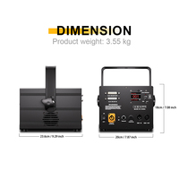 Stock UE - Éclairage de scène laser RGB 3W, animation 3D, contrôle DMX512 par application, 20KPPS, laser DJ pour discothèque, fête, mariage