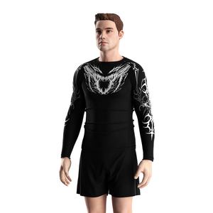 Rashguard Death Core Heavy Metal pour hommes, protection UV, séchage rapide, anti-frottement, parfait pour le MMA, les sports nautiques, couche de base - Product Image 5