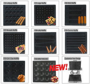 Mới tùy chỉnh xoay <span class=keywords><strong>Waffle</strong></span> Máy làm thương mại kinh doanh nhỏ poffertjes nướng 110V 220V Điện <span class=keywords><strong>Mini</strong></span> Pancake <span class=keywords><strong>Maker</strong></span> - Product Image 6