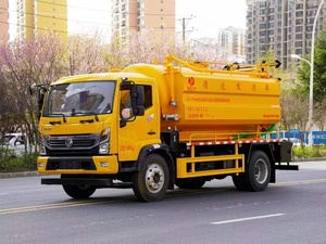 Vacuum Sewage Suction Truck Diesel EURO 5 Emission 4m Tank Capacity Wastewater Suction Compression Truck Manufacturer for Sale - Product Image 3