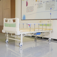 Lit médical manuel multifonctionnel réglable pour soins aux patients, adapté aux salles médicales et aux soins à domicile pour la réadaptation des personnes âgées