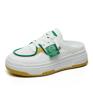 2026 New Breathable Women's Loafers <b>Half</b> Slippers Spring/Summer Versatile Casual Shoes Thick Sole Student Board Shoes - Product Image 5