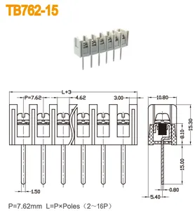 Power Amplifiers 5A Electrical Terminal Blocks 3 Pin Terminal Block Connector