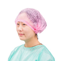 Pabrik Topi Bouffant Putih yang Diproduksi dari Bahan PP, Penutup Rambut Sekali Pakai untuk Kontrol Infeksi