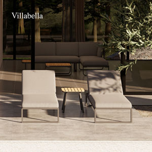 Chaise longue en aluminium Mobilier d'extérieur Mobilier de patio moderne et luxueux Piscine Plage Jardin Lounger - Product Image 2