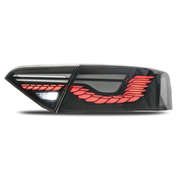 Adapté aux feux arrière Audi A5 08-16, modification avec guide de lumière arc-en-ciel effet écaille de dragon, feu de position dynamique et clignotant séquentiel.
