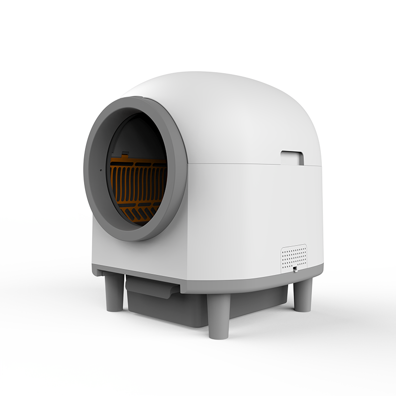 80L White Automatic Litter Box