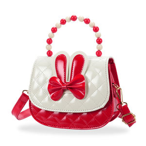 Bolso cruzado para niños, Mini bolso de mano con cuentas y lazo a la moda - Product Image 2