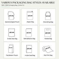 Sac d'emballage sous vide en PE argenté avec fermeture éclair, réutilisable, impression sérigraphique, logo personnalisé, pour l'expédition
