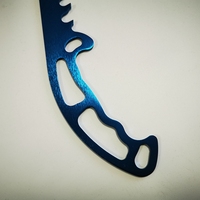 Service de fabrication CNC OEM/ODM pour profilés en aluminium, outils de dégivrage d'hiver en aluminium anodisé bleu