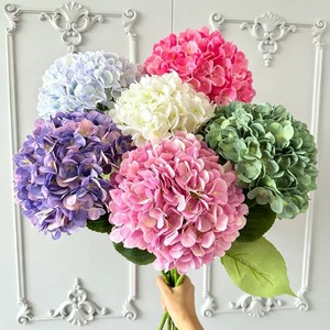 3D French Style Hydrangea <b>Artificial</b> <b>Flower</b> Wedding Decoration Floral <b>Arrangement</b> Home Decor Desktop Placement - Product Image 1