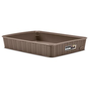 Cestino <b>plastica</b> (35x26x6cm) ELEGANCE Tortora 30951 - Product Image 1