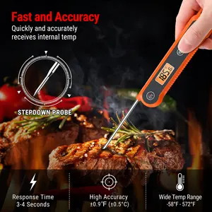 ThermoPro TP03H IPX6 Waterproof Digital BBQ Meat Food Thermometers For Cooking