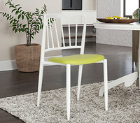Ensemble de table et chaises en cuir PU, couleur personnalisée, pour cantine, mobilier métallique, usage hôtelier
