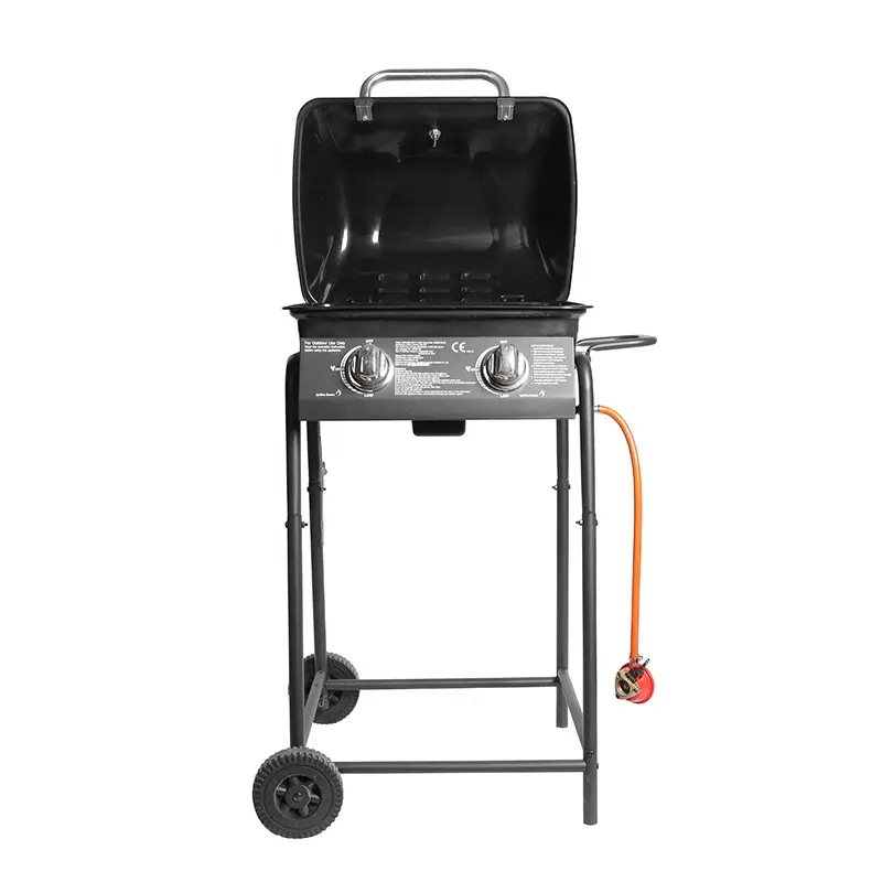 Portable Gas BBQ Grill Stand Rack Outdoor Kitchen Propane Grill Camping Charcoal Grill Waterproof Features Includes Covers Clean