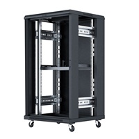 Armoire réseau sur pied 18U 1000x600x600mm, rack de serveur 19 pouces pour commutateur, routeur, panneau de brassage et équipement de télécommunications
