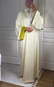 Robe Abaya Minimaliste Grande Taille pour <span class=keywords><strong>Femme</strong></span>, Kaftan à Manches Longues Hiver, Couleur Personnalisée, Marque Privée, Commande en Gros - Product Image 2