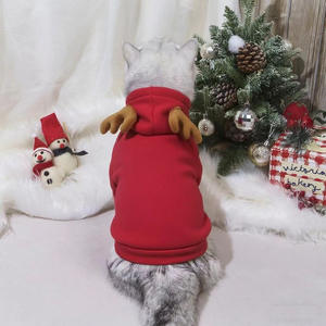 Mode créative douce et chaude automne hiver sweats à capuche de Noël pour chiens et chats avec conception de renne - Product Image 4
