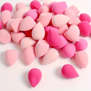 Éponge de maquillage OEM pour cosmétiques, houppette à poudre coussin d'<span class=keywords><strong>air</strong></span>, éponge de maquillage en forme de goutte d'eau ou de <span class=keywords><strong>gourde</strong></span> à découpe diagonale pour le lavage du visage - Product Image 5