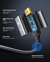 SYONG USB C a DP 1,4 Cable 8K60Hz 6FT Thunderbolt 4/3 a DisplayPort 4K144Hz 120Hz/2K240Hz 32,4 Gbps 8K Tipo C a DP Cable