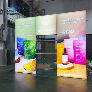 Seg nhôm vải 10x10ft hộp Đèn triển lãm thương mại hiển thị mô-đun hai mặt in với kệ cho gian hàng triển lãm - Product Image 3