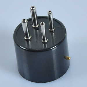 Douille de tube en bakélite 4 broches pour tube à vide 2A3 811A 300B 5Z3, pièce d'amplificateur à tubes - Product Image 1