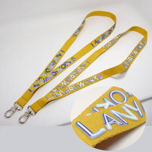 Longes de cou de marque de qualité supérieure avec bracelet en silicone imprimé 2D Logo imprimé en 2D Sérigraphie Matériau polyester durable - Product Image 4