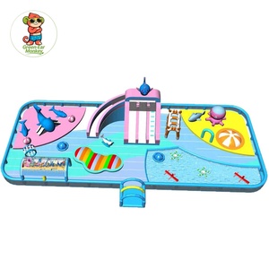 Parc aquatique gonflable commercial de haute qualité en PVC, avec toboggan et aire de jeux aquatique, château gonflable à vendre - Product Image 1