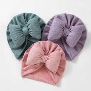 Gorros de turbante con lazos para niña, diademas, envoltura para la cabeza, ropa para la cabeza, gorros para bebés, regalo con lazo para recién nacido, flor - Product Image 4