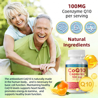 DUOZI CoQ10 100mg Capsules pour adultes Soutient la santé cardiaque et cérébrale Antioxydant naturel Complément énergétique cellulaire 60 gélules 2 unités par jour