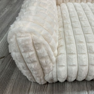 럭셔리 새로운 정형 외과 부드러운 보풀 플러시 메모리 폼 애완 동물 침대 빨 개 침대 미끄럼 방지 애완 동물 소파 - Product Image 2