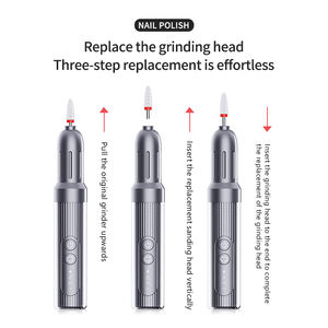 Machine à limer les ongles électrique professionnelle à 6 modes, rechargeable, ensemble de manucure et pédicure en acrylique, perceuse à ongles portable sans fil - Product Image 2