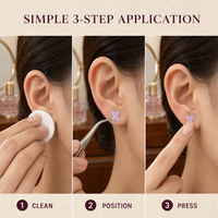 Ensemble de Patchs Colorés Mixtes pour Points d'Acupression Auriculaire - Kit de Thérapie de Relaxation par Pression des Points d'Acupression pour les Soins Auriculaires - Vente Directe Usine