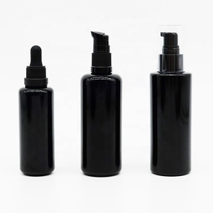 Sérum Bad Light Block 30ML UV Noir <span class=keywords><strong>Violet</strong></span> Bouteilles en verre d'huile essentielle avec compte-gouttes pour l'huile de sérum de soin de la peau - Product Image 1