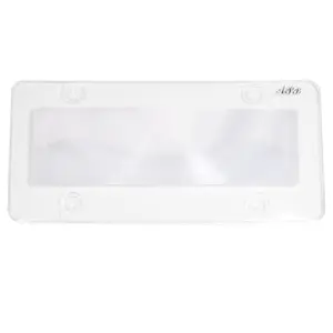 Custom USA Car Clear Transparent Tinted Unbreakable License Plate Holder Cover Privacy Shield with Black Plastic Frame