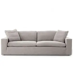 Home Living Room Furniture Sets Comfortable Linen Love Seat Sofa