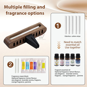 Gel <span class=keywords><strong>parfum</strong></span>é solide, neutralise les odeurs, bâtonnet métallique, bloc organique, logo personnalisé, diffuseur d'air de voiture en bois <span class=keywords><strong>parfum</strong></span>é avec clip - Product Image 2