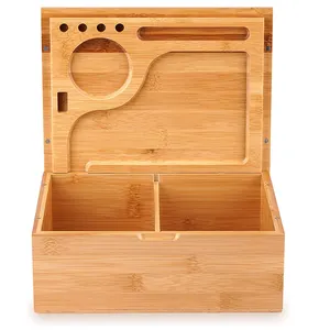 Große natürliche 10x8x4 Zoll Bambus dekorative Aufbewahrung sbox Holz Andenken Box Große Geschenke mit Magnet deckel für die Aufbewahrung zu Hause