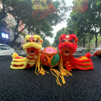 Ornements de danse du lion traditionnelle chinoise, décoration de la maison et de la voiture, style à tête oscillante