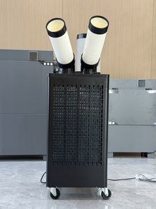 เครื่องปรับอากาศเคลื่อนที่ 25000 บีทียู สำหรับอุตสาหกรรม ระบบทำความเย็นและความร้อน สีน้ำเงิน โครงสร้างโลหะ เหมาะสำหรับโรงแรม โรงรถ และพื้นที่เชิงพาณิชย์ 25000 บีทียู - Product Image 3