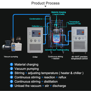 Réacteur en verre avec verre de haute qualité et revêtement céramique pour la résistance aux chocs thermiques - Product Image 4