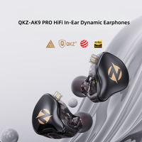 Écouteurs intra-auriculaires filaires QKZ AK9 PRO Sport HIFI Bass Monitor avec câble de 1,2 m, transducteur dynamique de 11 mm, prise jack 3,5 mm
