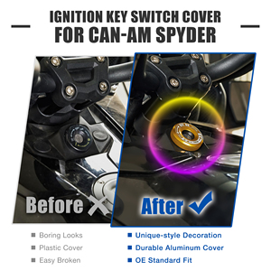 Cubierta Protectora <span class=keywords><strong>de</strong></span> Aluminio Dorado para la Llave <span class=keywords><strong>de</strong></span> Encendido, para Can-Am Spyder <span class=keywords><strong>Serie</strong></span> F3, Accesorios para Motocicleta - Product Image 4