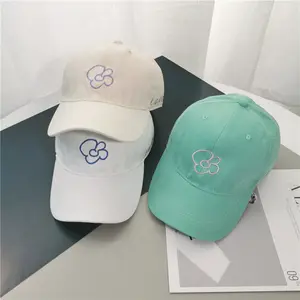Marka kalite özelleştirmek Logo spor kadınlar beyzbol şapkası 6 Panel işlemeli özel kap Golf kap